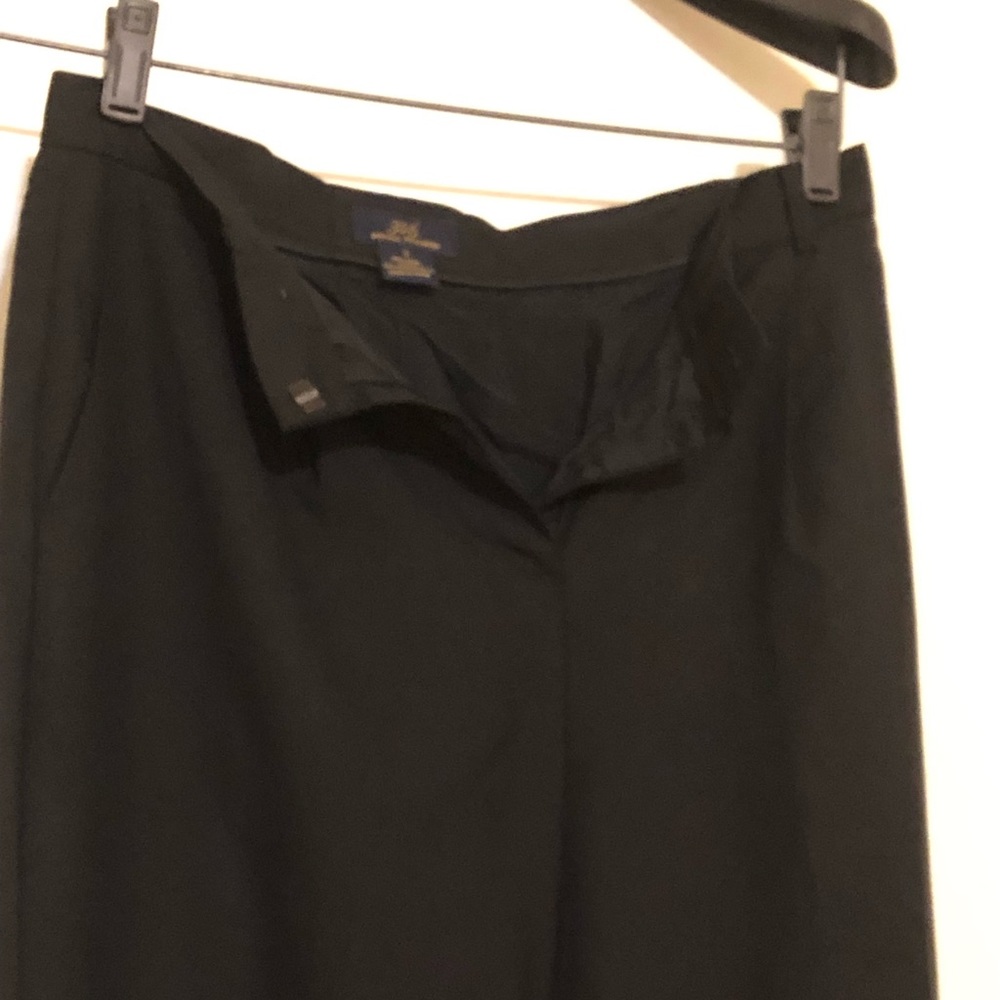 Black Wool Tailored Trousers